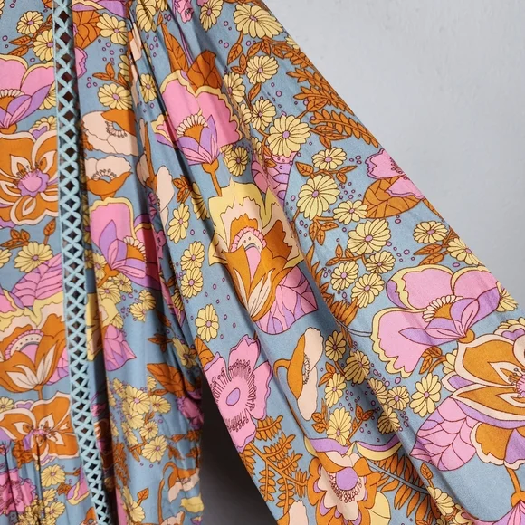 RUSTTYDUSTTY BOHEMIAN FLORAL MINI DRESS - Picture 9 of 11